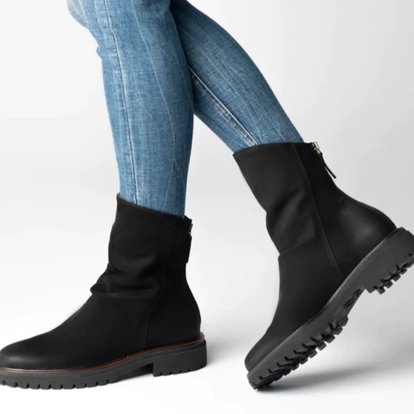 Paul Green Shoes - NWT Paul Green Nobu Black Nubuck Boot